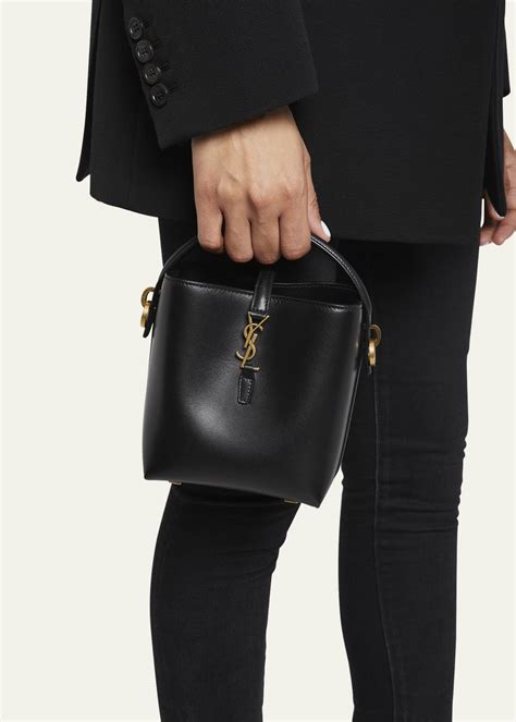 Saint Laurent Le 37 Mini YSL Bucket Bag in Smooth 